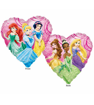 Ballon Princesses Disney coeur