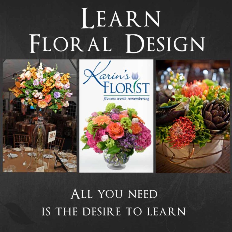 Learn Floral Design from Karin's Florist Award Winning Designer