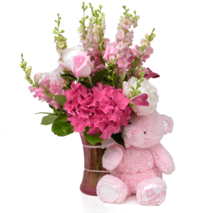 My First Teddy Pink Bouquet