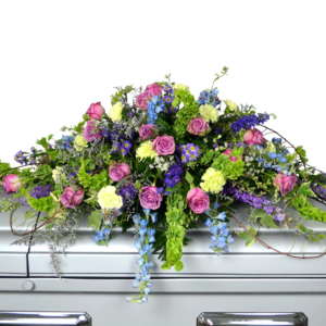 Lavender & Green Casket Spray