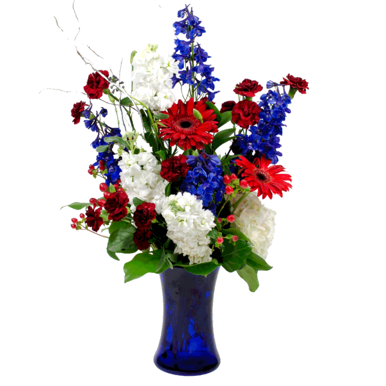 Patriotic Tribute Bouquet designed by Karin's Florist