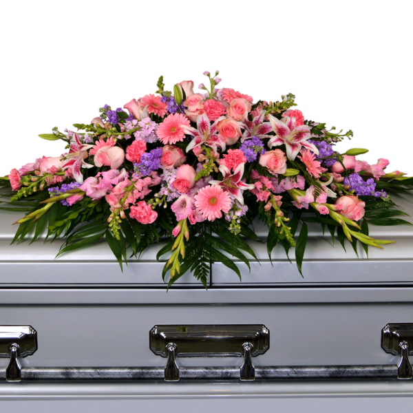 Pink & Lavender Casket Spray