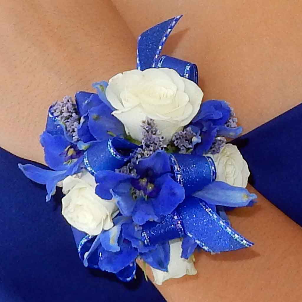 Blue Bliss Corsage
