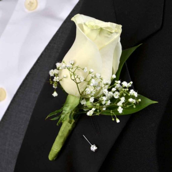 Classic Rose Boutonniere