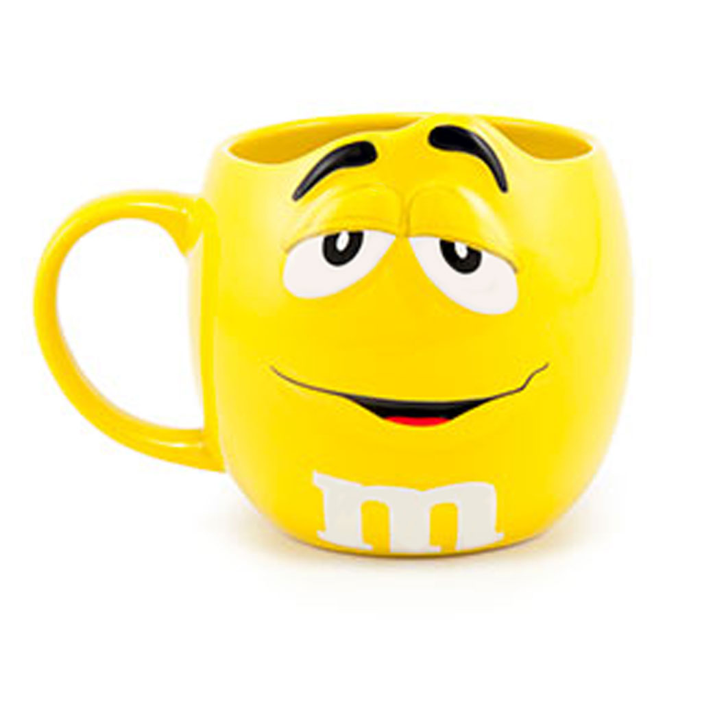 yellow m m character flower mug designed by karin s florist