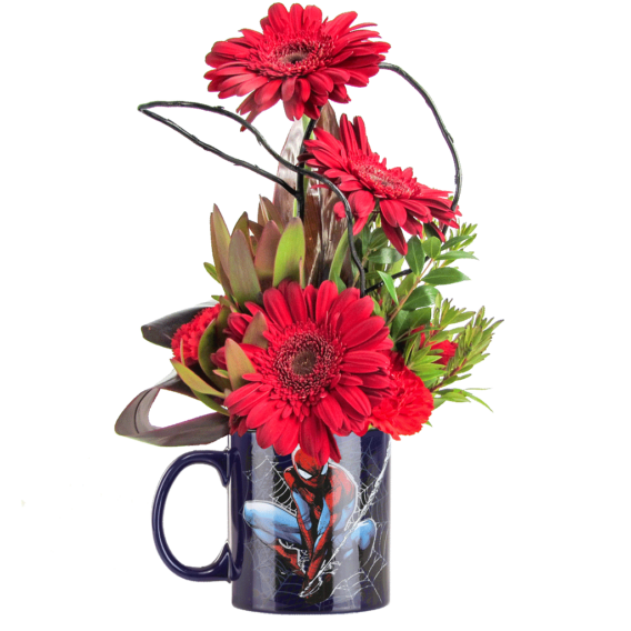 Spider-Man Flower Mug