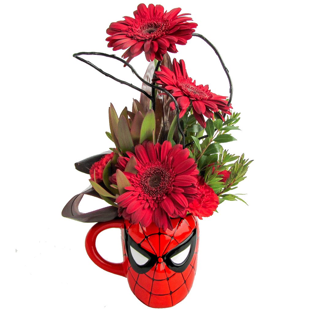 Spider Man Flower Mug Flowers Disney Flowers Karin S Florist