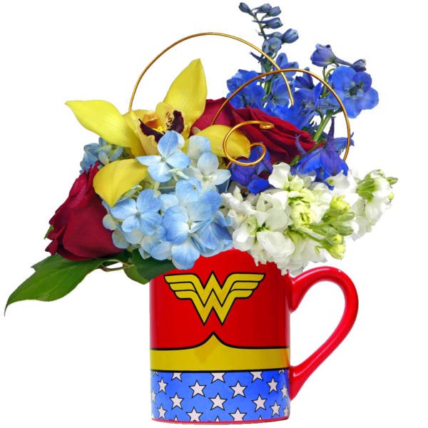 Wonder Woman Flower Mug