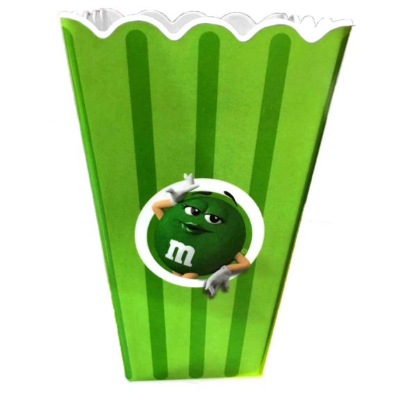 m&m Poppin with Green Bouquet