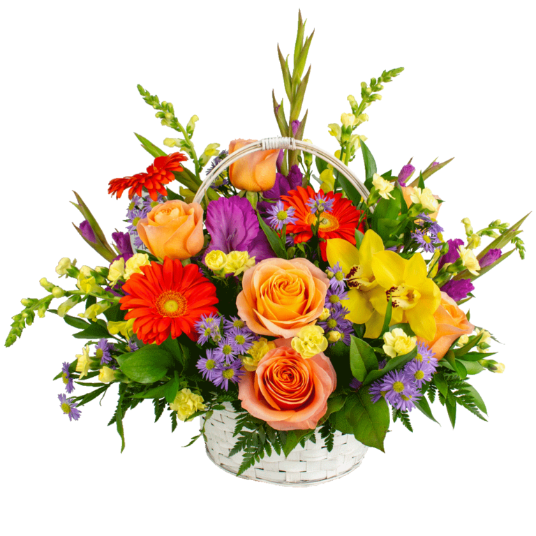 Shades of the Rainbow Bouquet designed by Karin's florist