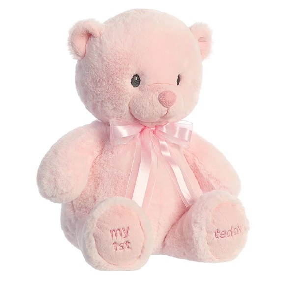 My First Teddy - Pink is available at Karin's Florist - Same Day Delivery