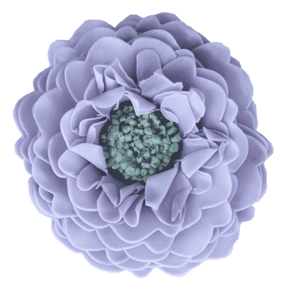 Amethyst Lavender Pincushion Soap Flower