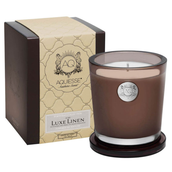 Aquiesse Large Candle - Luxe Linen