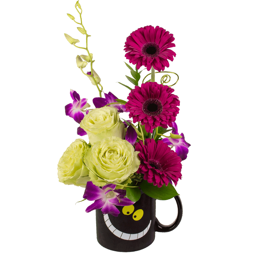 Cheshire Cat Winning Smile Bouquet Flowers Disney Flowers Karin S Florist
