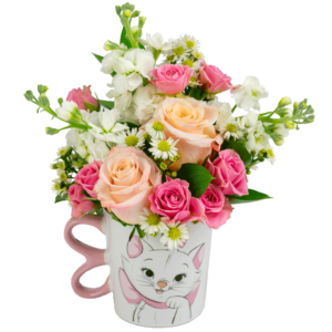 Aristocats Purrfectly Pink Flower Mug