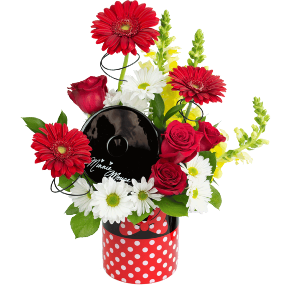 Minnie Mouse Cookie Jar Bouquet