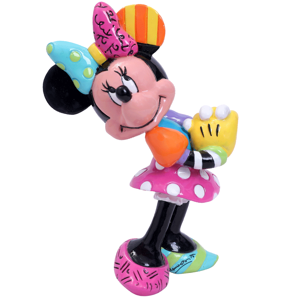 Blushing Minnie Mouse Miniature Figurine designed by Romero Britto