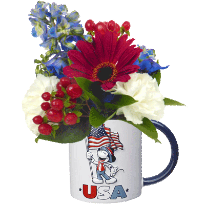 Mickey Mouse USA Flower Mug