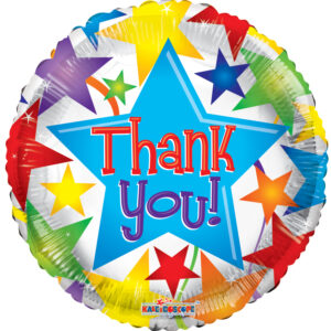 18" Thank You Stars Balloon