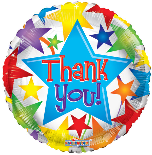 18" Thank You Stars Balloon