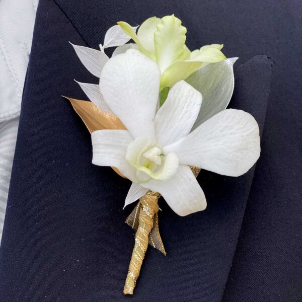 Golden Times Boutonniere