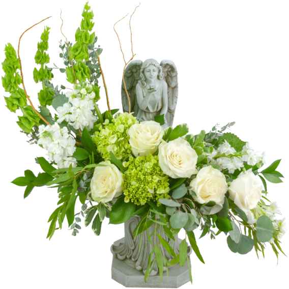 Angelic Bird Bath Bouquet