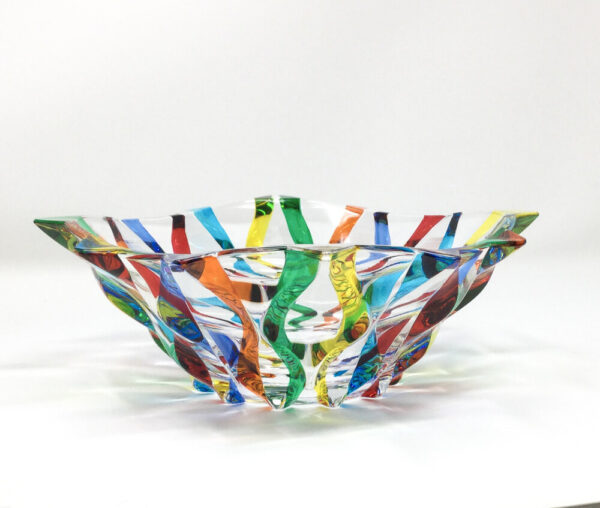 Murano Glass Ribbon Bowl