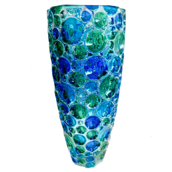 Murano Glass Lisboa Blue/Green Vase