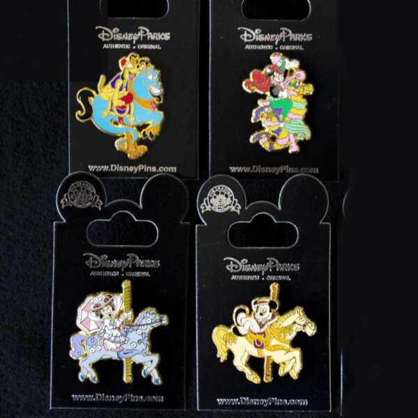 Disney Pin Set - Limited Edition Disney Carousel Pins - 8 Pin Set