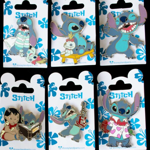 Disneyland Paris Pin Set – Lilo And Stitch – 12 Pin Set