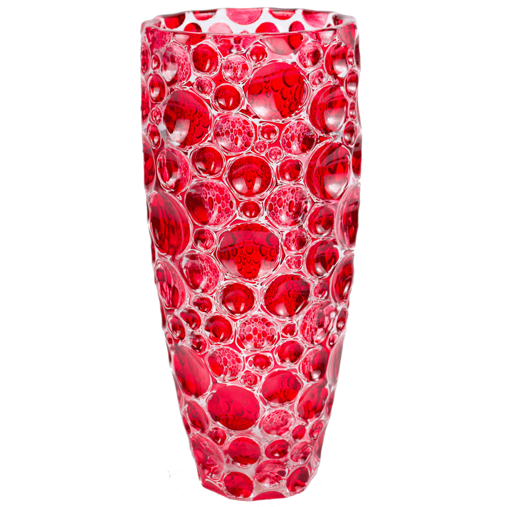 Murano Glass Lisboa Red Vase