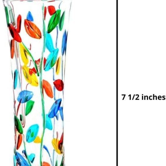 Flowervine - Tree of Life Murano Multi Color Bud Vase