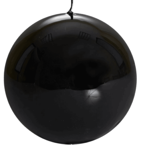 Italian Spherical Black Candle
