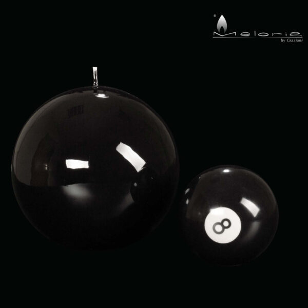 Italian Spherical Black Candle