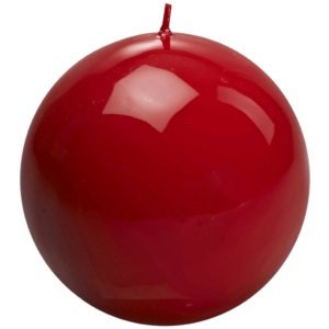 Italian Spherical Red Candle