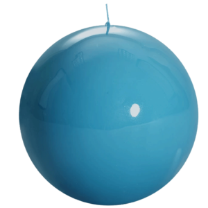 Italian Spherical Turquoise Candle