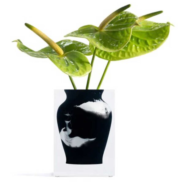 Luxury Acrylic Black Marble Henry Vase