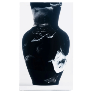 Luxury Acrylic Black Marble Joseph Vase