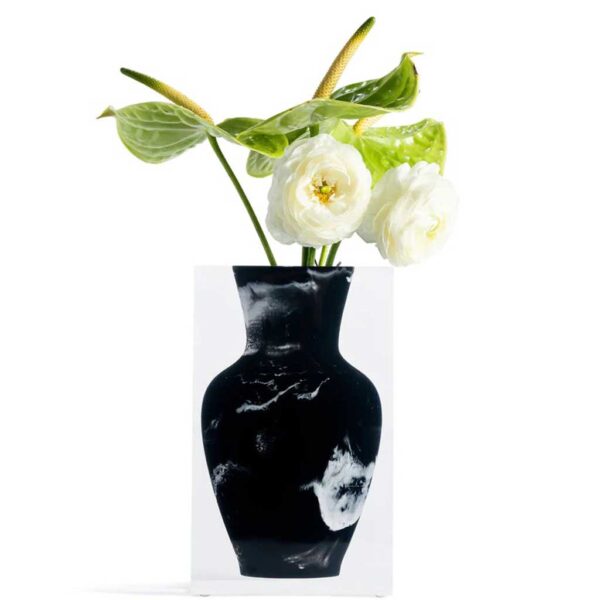 Luxury Acrylic Black Marble Joseph Vase