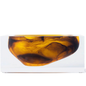 Luxury Acrylic Tortoise Block Bowl