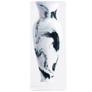 Luxury Acrylic White Marble Elizabeth Vase