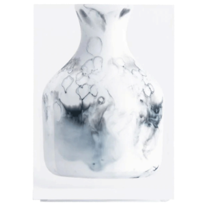 Luxury Acrylic White Marble Hogan Vase