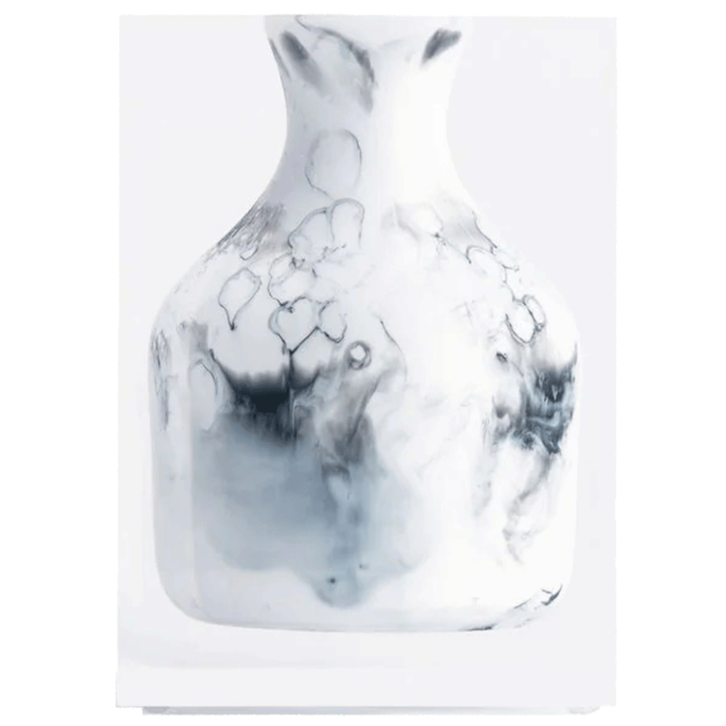 Luxury Acrylic White Marble Hogan Vase