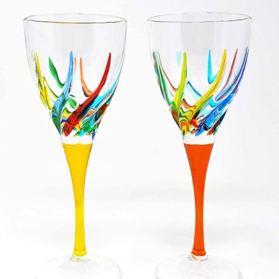 Trix Murano Wine Glass