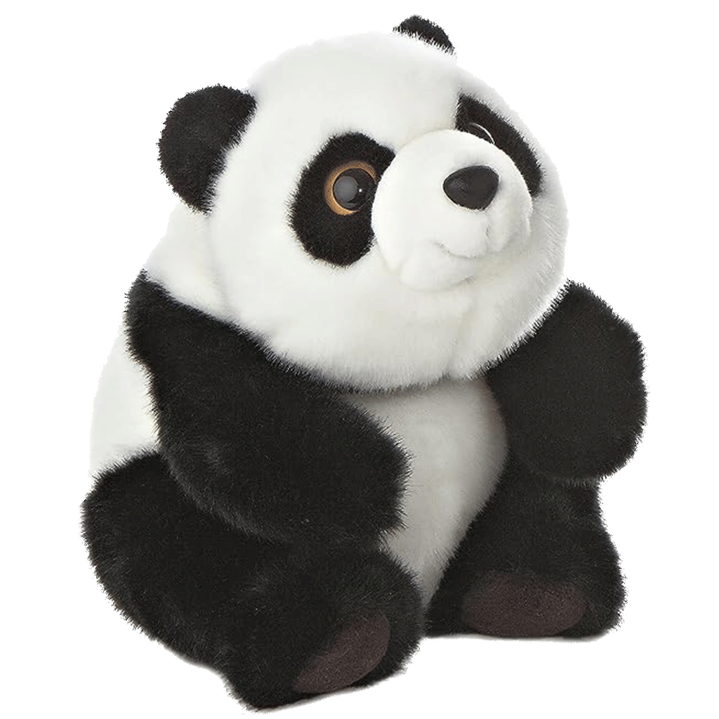  LotFancy Panda Stuffed Animal, 12'' Soft Cuddly Baby Panda Plush  Toy, Cute Plushies for Kids, White and Black, Easter Decorations : Toys &  Games