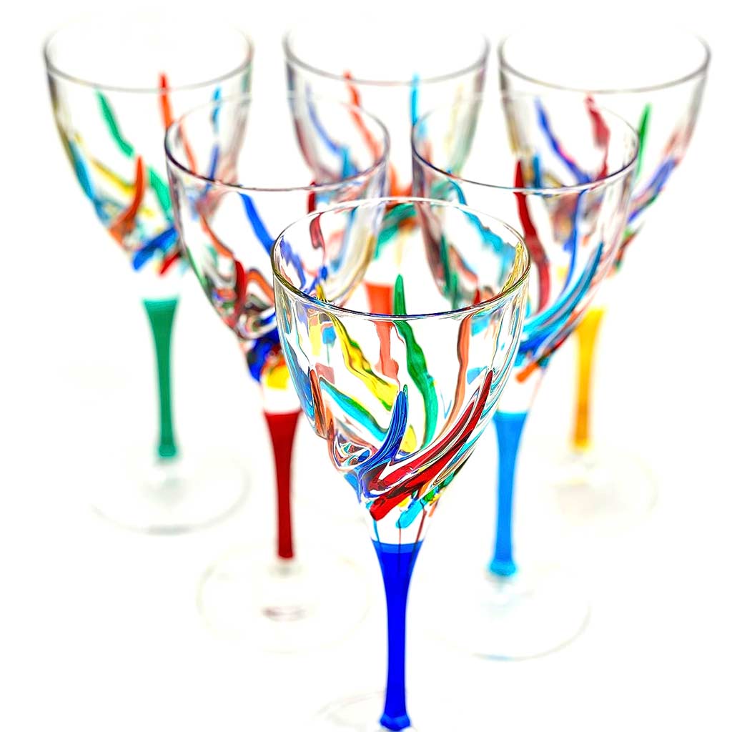 Trix Murano Wine Glass