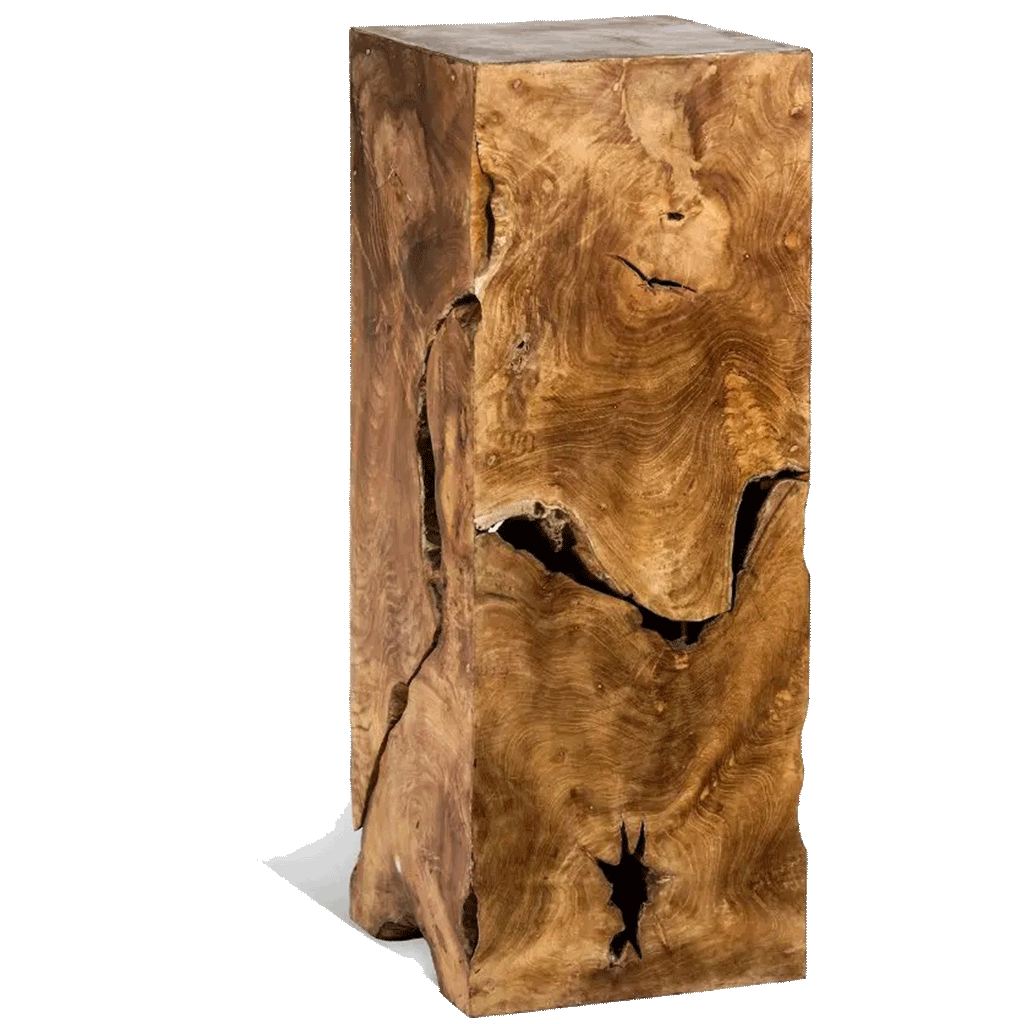 Teak-Wood-Large-Pedestal Teak Wood Large Pedestal