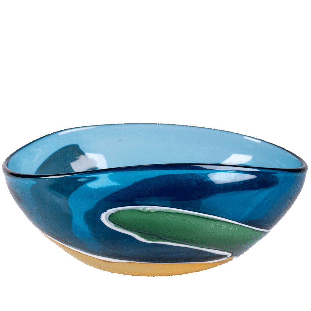 Modern-Nordic-Blue-Flower-Glass-Vase Modern Nordic Blue Flower Glass Vase