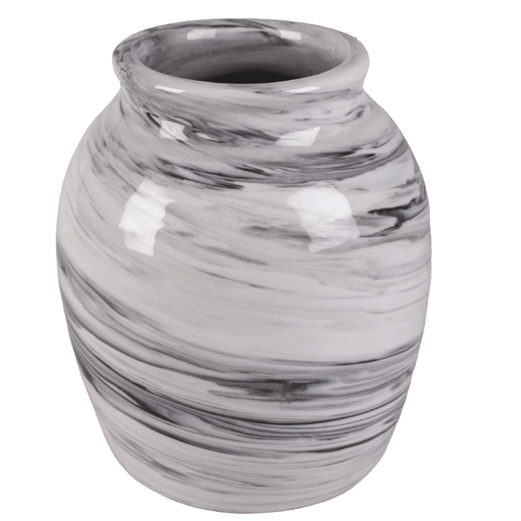 Smoky-Marble-Ceramic-Vase Smoky Marble Ceramic Vase