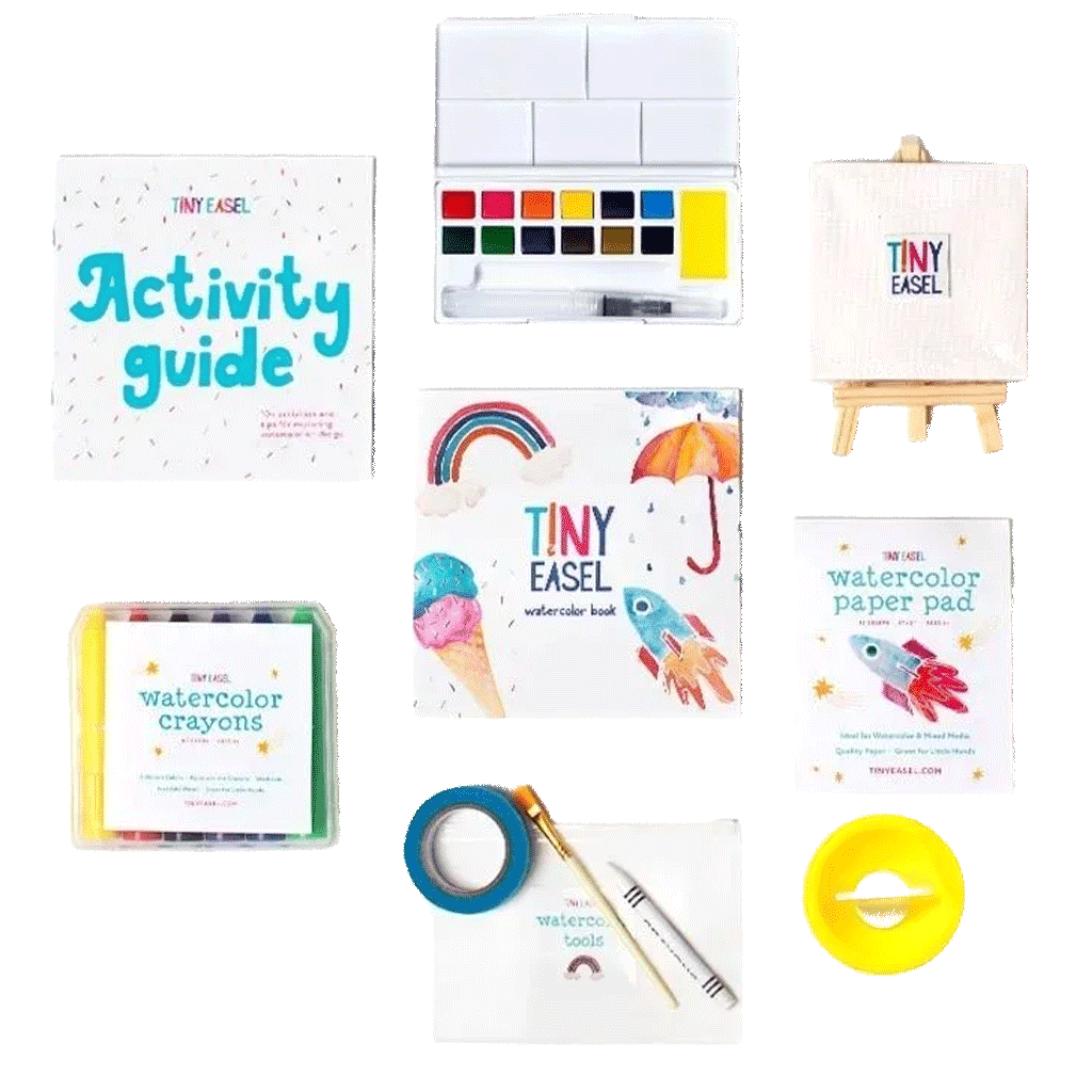 Traveling-Easel-Paint-Kit Traveling Easel Paint Kit